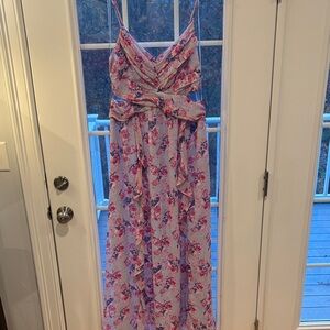 Vici Pink and Purple Floral Maxi Dress